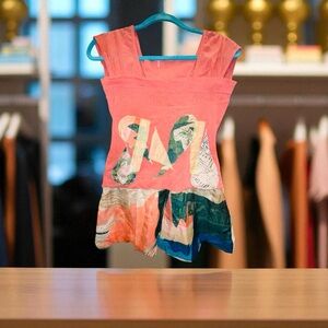 SAVE THE QUEEN MIX SILK TOP